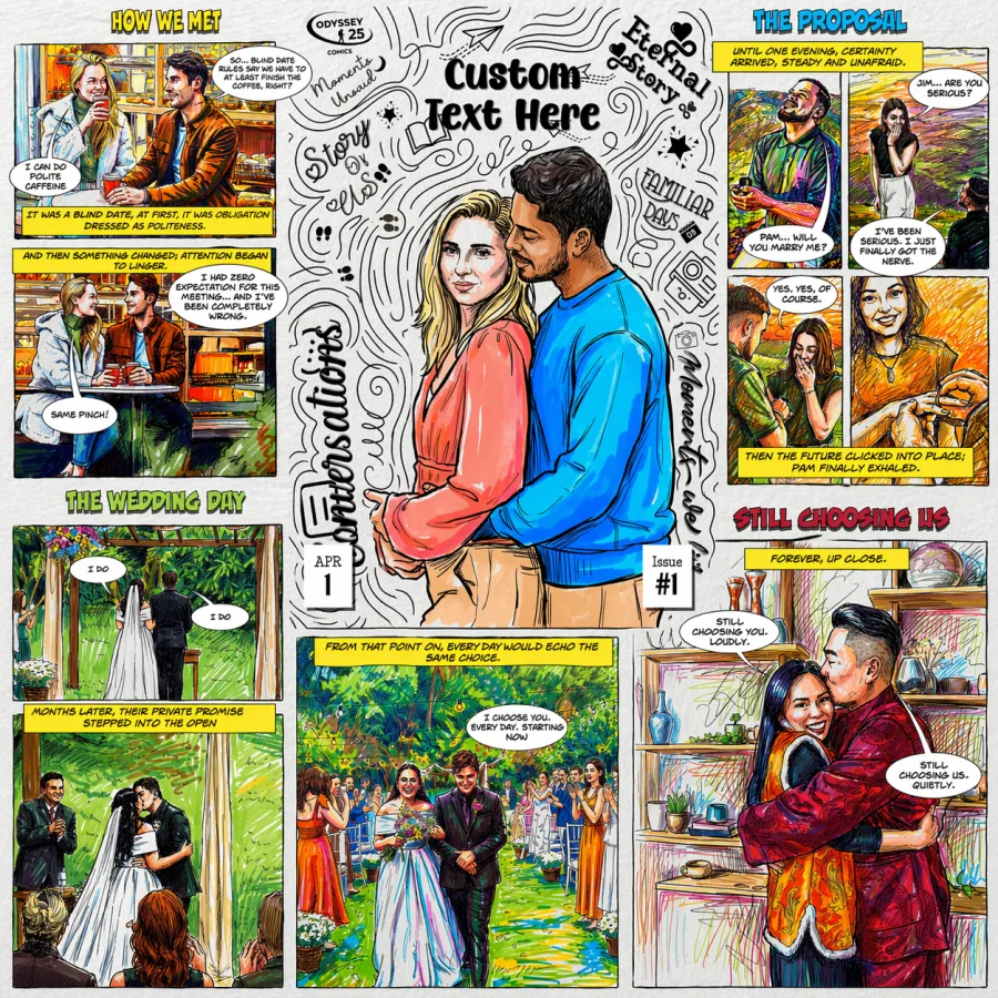 Personalized comic book cover