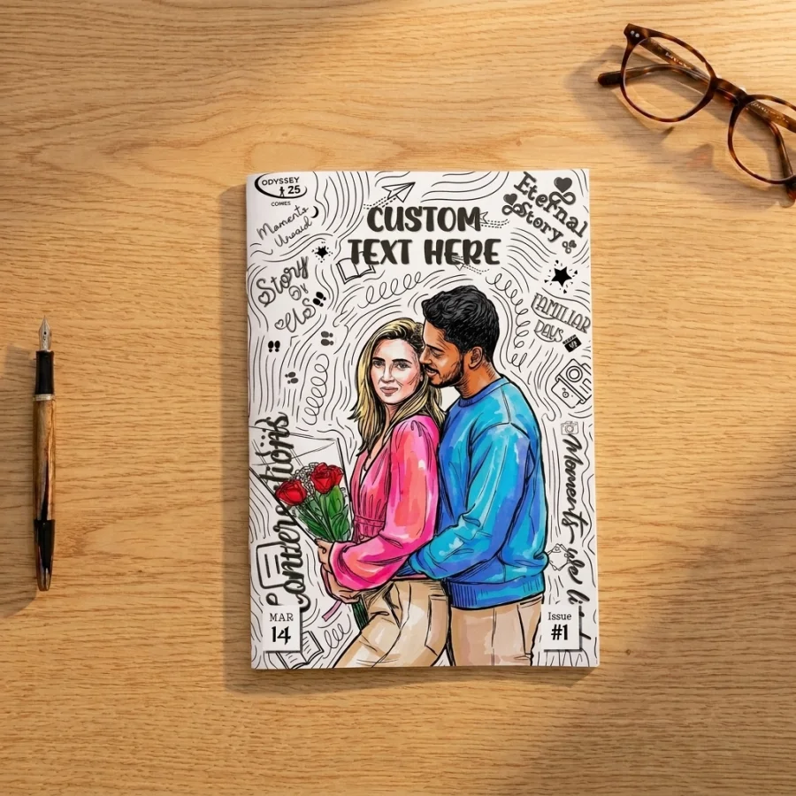 Closed comic book cover