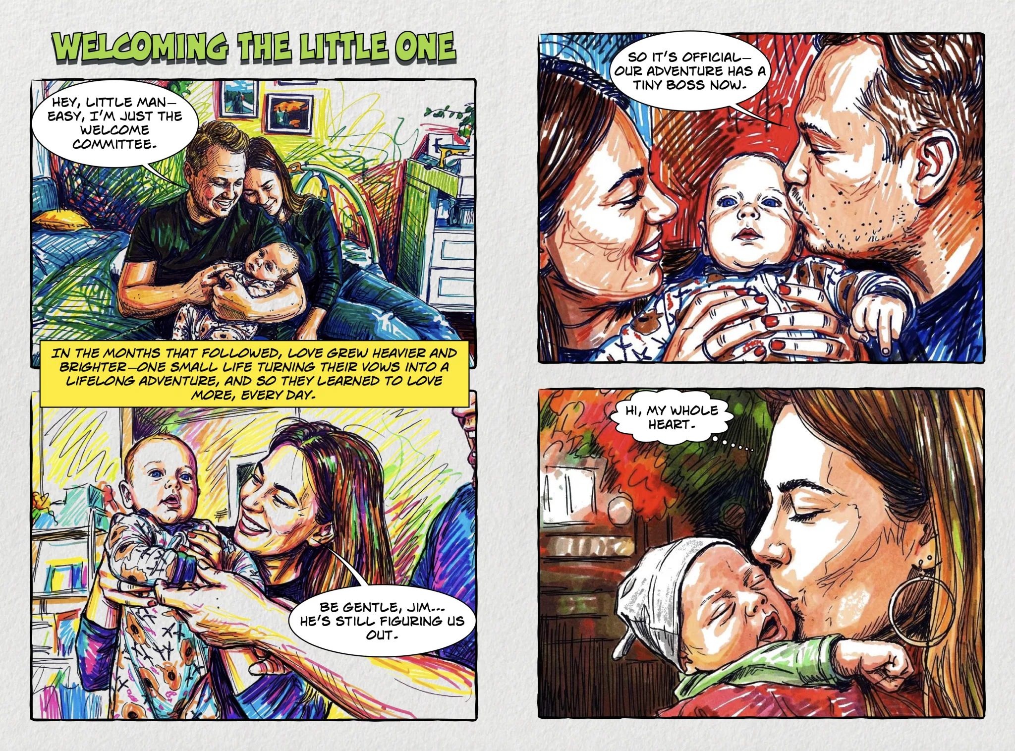 Welcoming The Little One — comic page 1