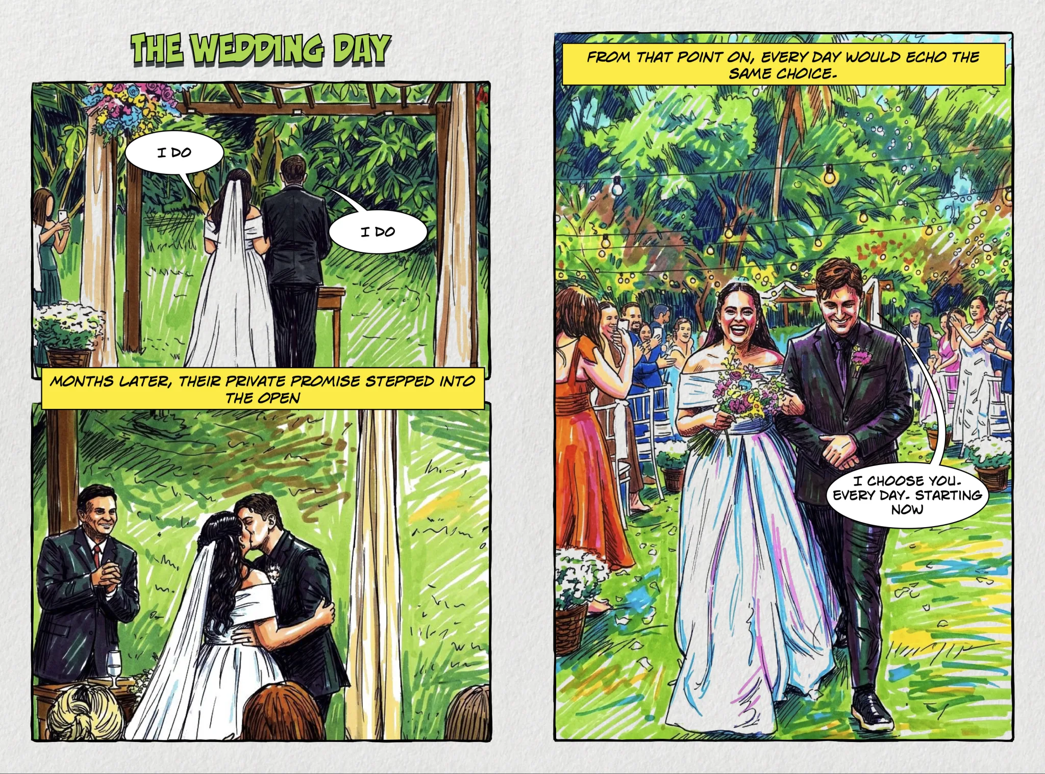 The Wedding — comic page 1